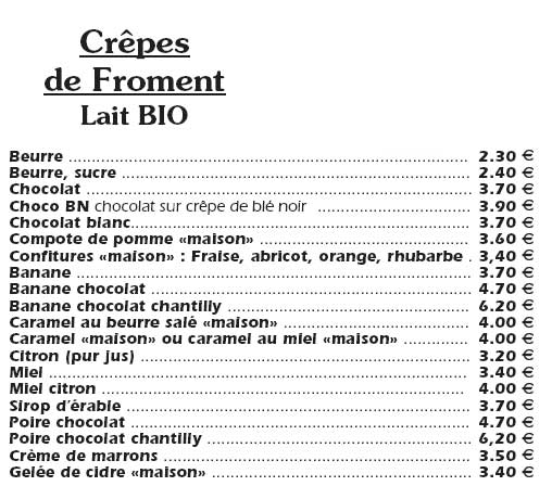 Crepe de Froment